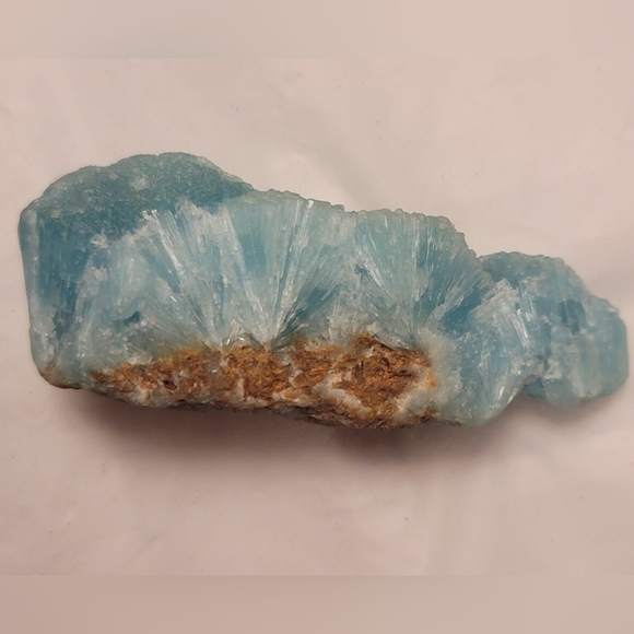 Raw Bright Blue Botryoidal Aragonite Specime Chunk Crystal Rough On A Matrix - Picture 4 of 14
